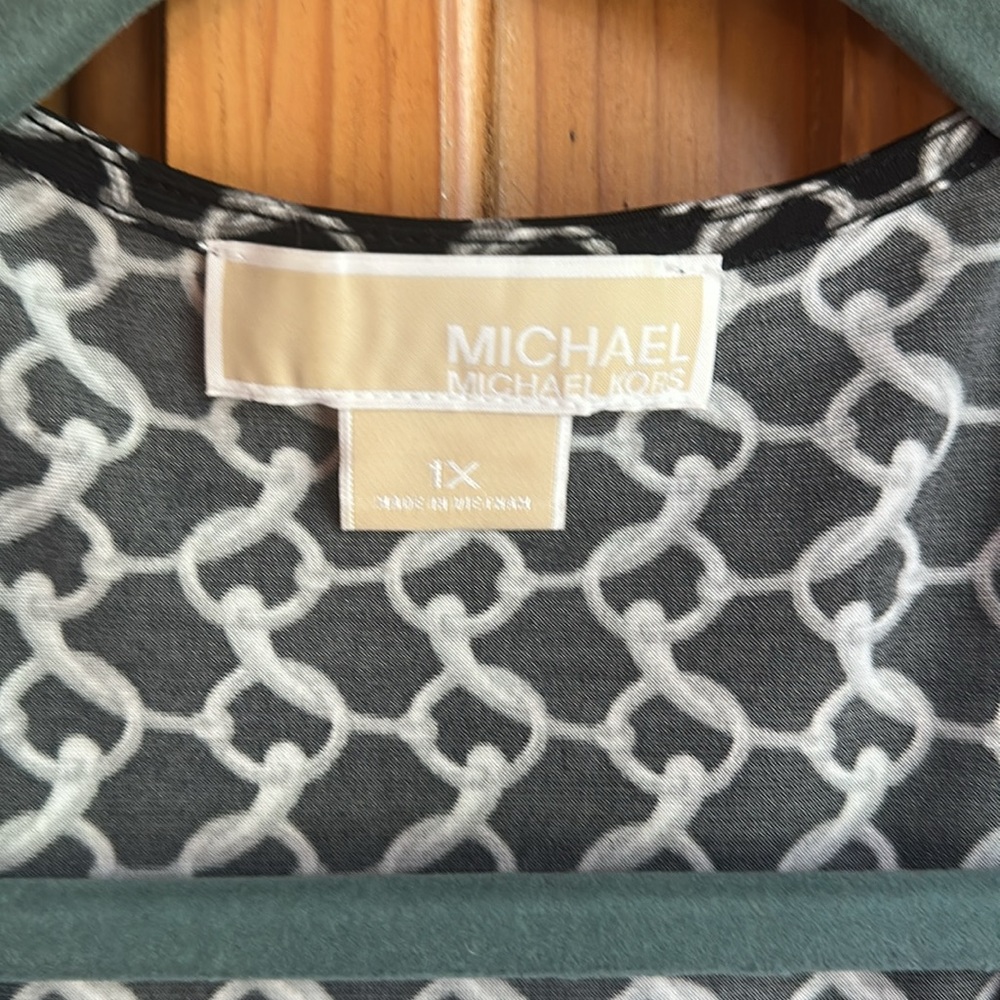 Michael Michael Kors Chain Link Pattern Wrap Dress - image 2